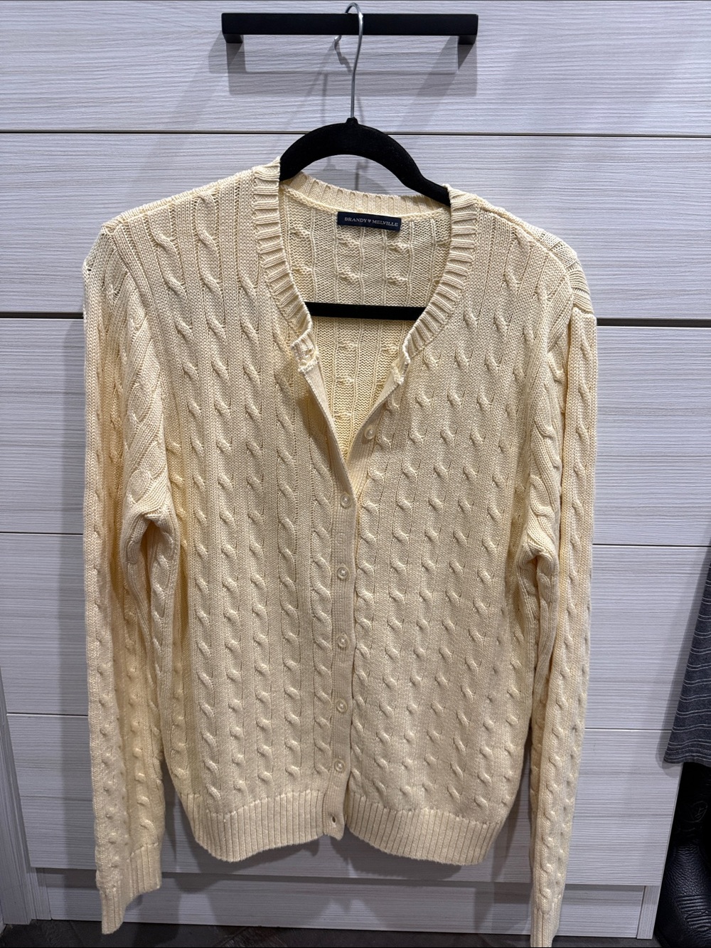 Brandy Melville Pastel Yellow Cardigan